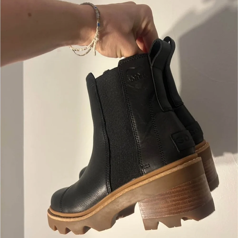 Women's Black Chelsea Boots - Picture 2 of 5